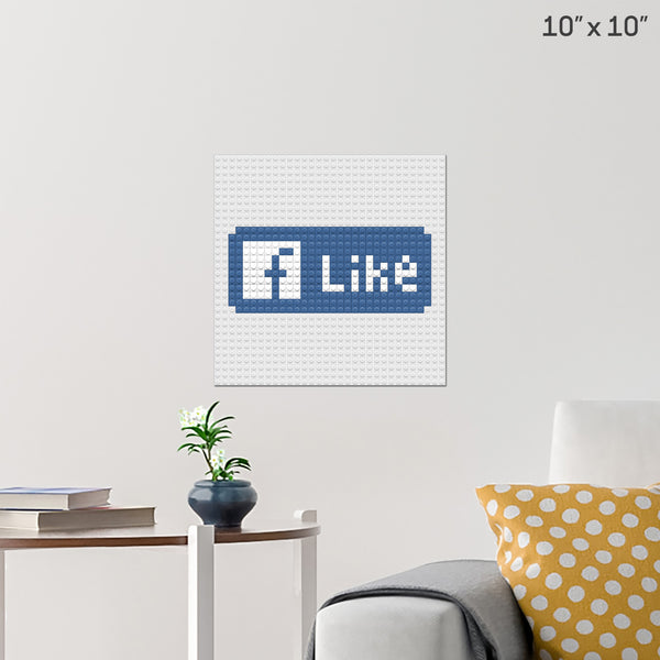 FB Like Brick Poster