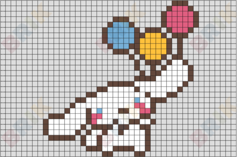 Cinnamoroll Pixel Art