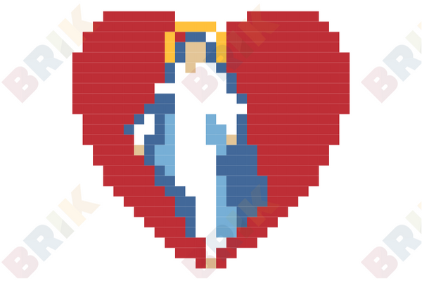 Feast of the Assumption of Mary Pixel Art
