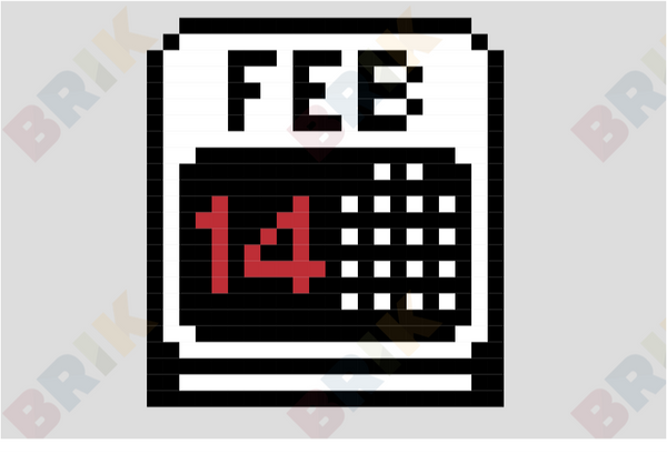 February 14 Pixel Art