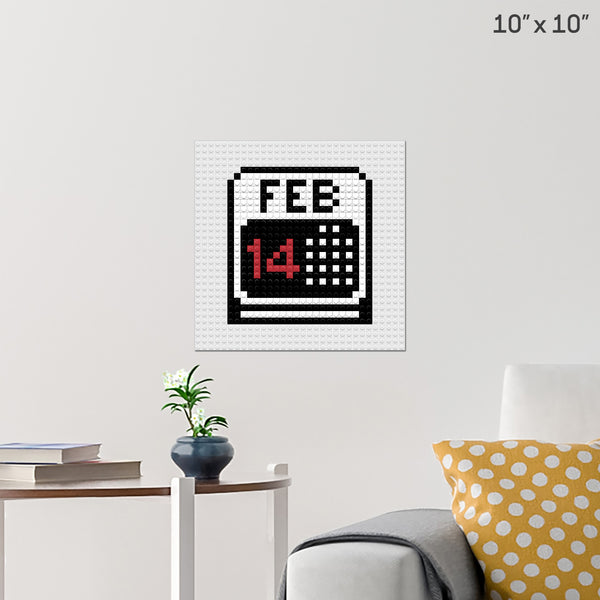 February 14 Brick Poster