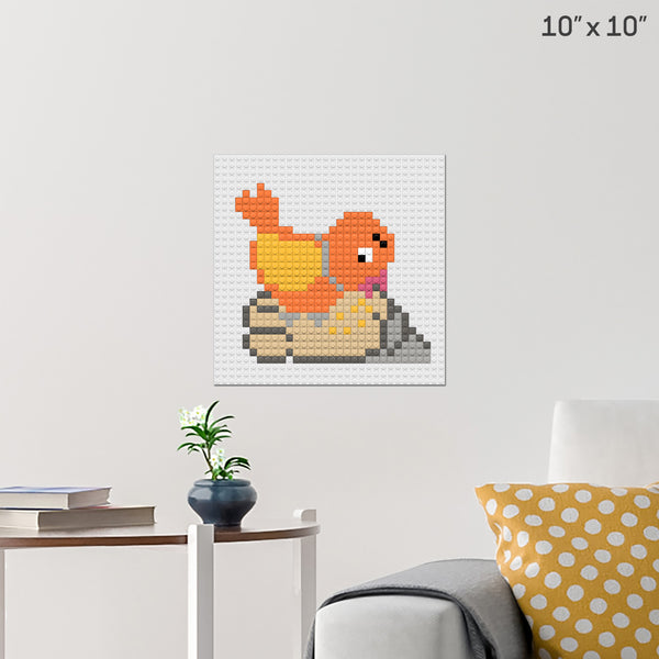 Feed the Birds Day Brick Poster