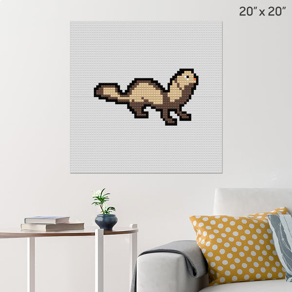 Ferret Brick Poster