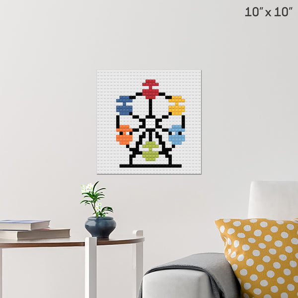 Ferris Wheel Day Brick Poster