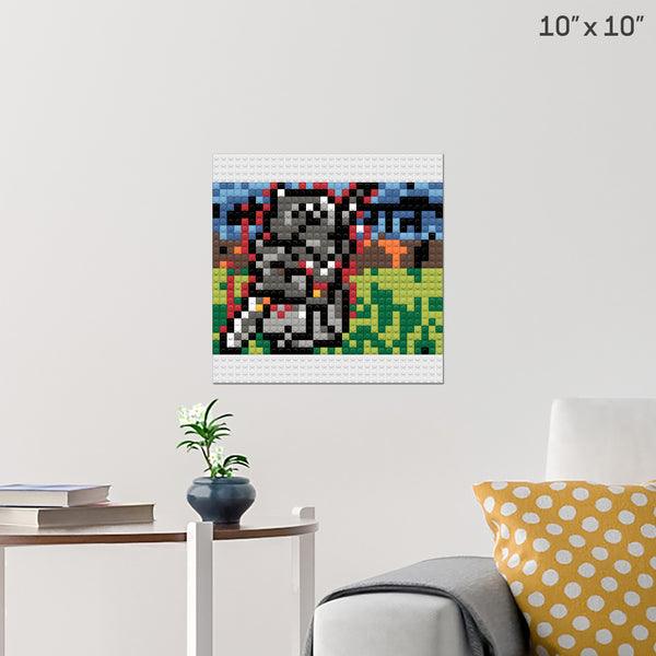 FFXIV Dark Knight Brick Poster