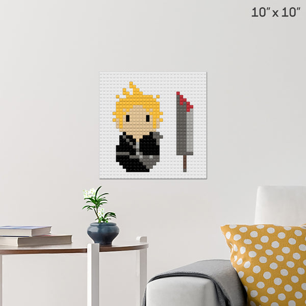 Final Fantasy Cloud Brick Poster