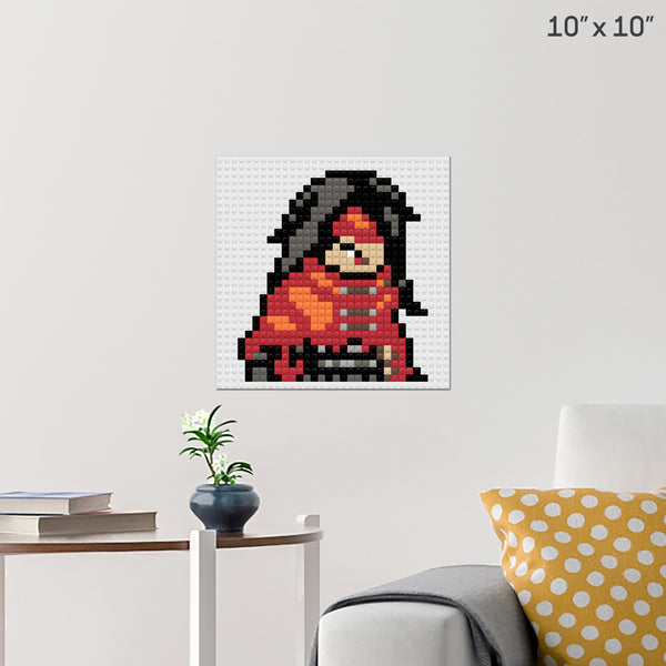 Final Fantasy Vincent Valentine Brick Poster