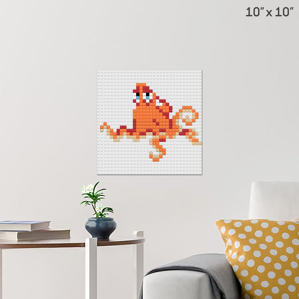Finding Dory Octopus Brick Poster