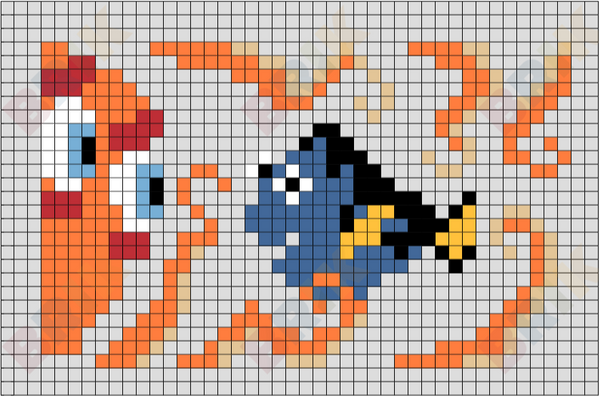 Finding Dory Pixel Art
