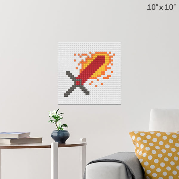 fire blade Brick Poster