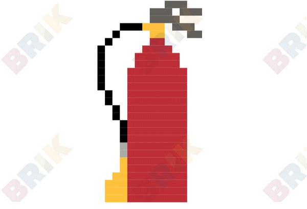 Fire Extinguisher Pixel Art