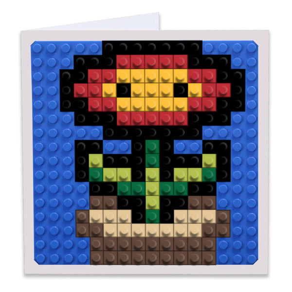 Fire Flower Plant Greeting Card