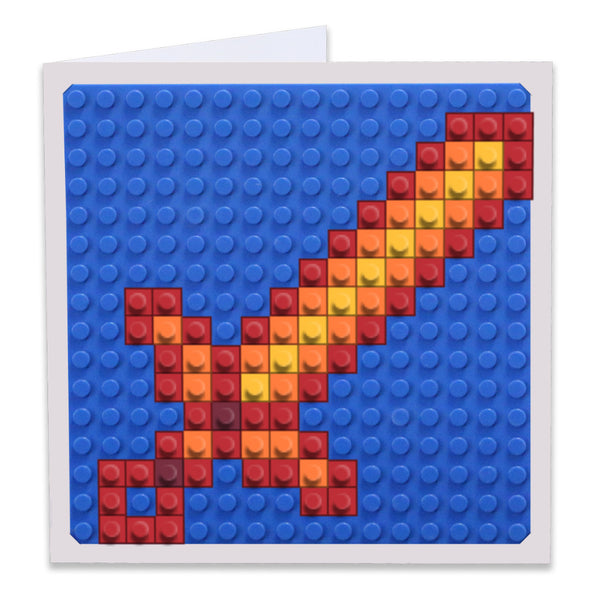 Fire  Sword Greeting Card