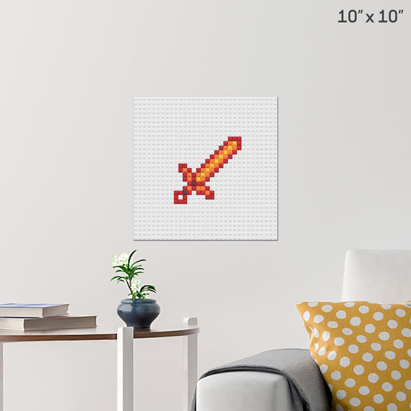 Fire  Sword Brick Poster