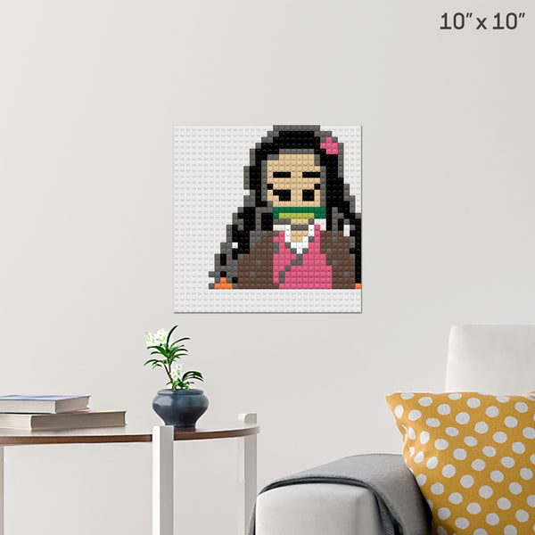 first nezuko Brick Poster