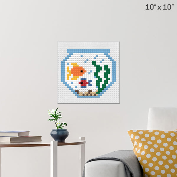 Fish Bowl Brick Poster