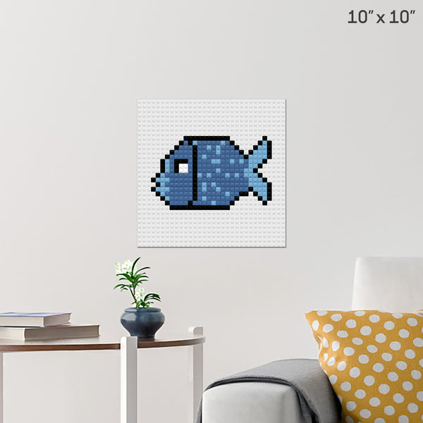Fish Brick Poster