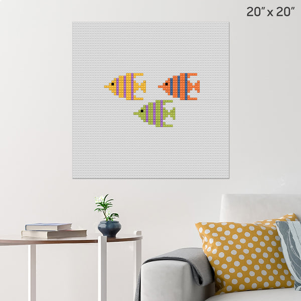 Fish Brick Poster