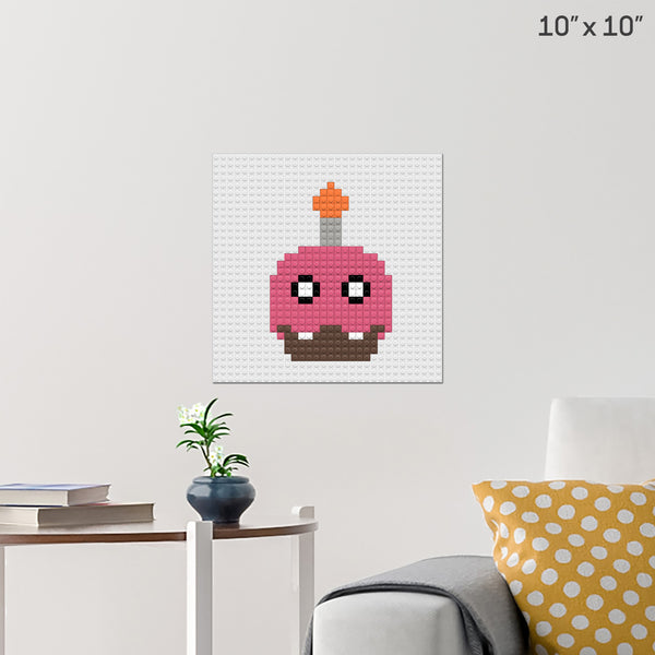 Five Nights At Freddy's Cupcake Brick Poster