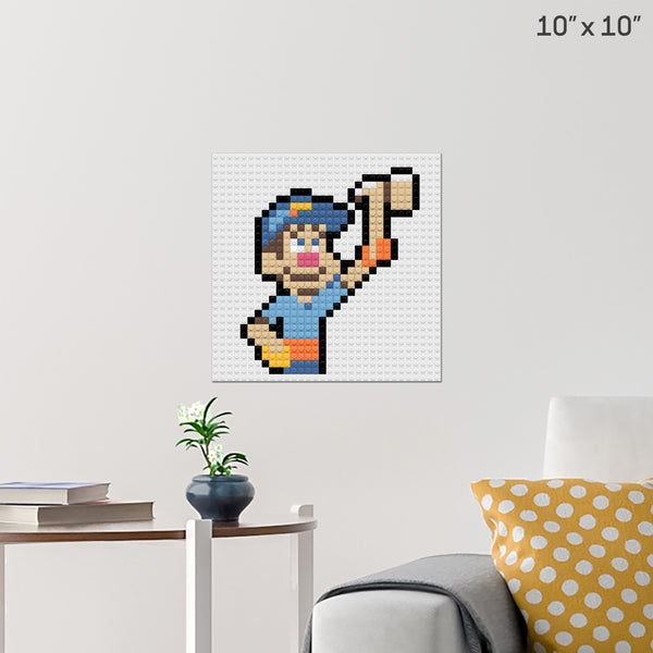 Fix It Felix Jr Brick Poster