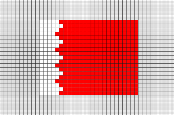 Flag of Bahrain Pixel Art