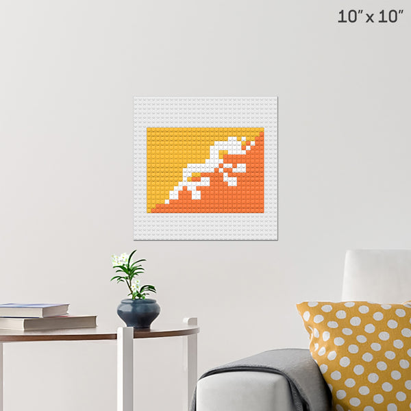 Flag of Bhutan Brick Poster