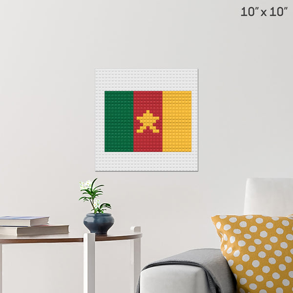Flag of Cameroon Brick Poster