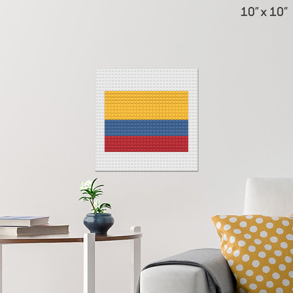 Flag of Colombia Brick Poster