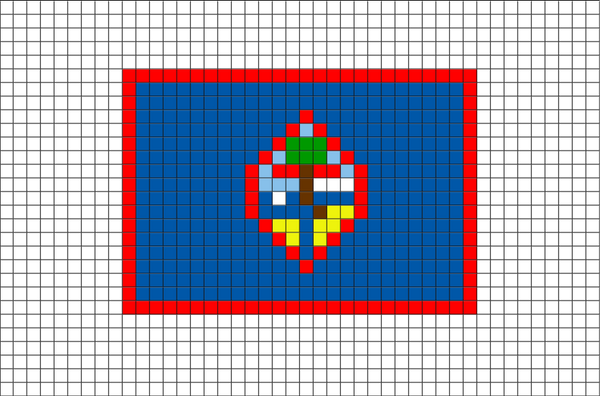 Flag of Guam Pixel Art