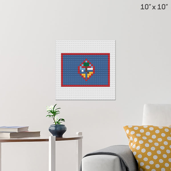 Flag of Guam Brick Poster