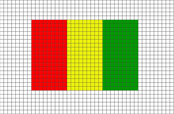 Flag of Guinea Pixel Art