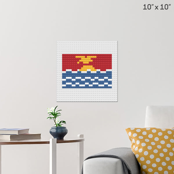 Flag of Kiribati Brick Poster