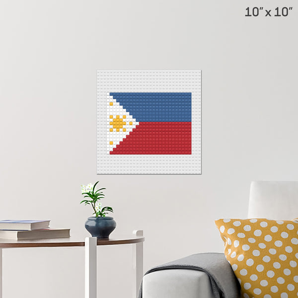 Flag of Philippines Brick Poster