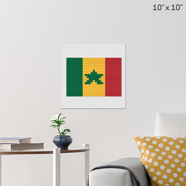 Flag of Senegal Brick Poster