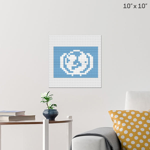 Flag of UNICEF Brick Poster