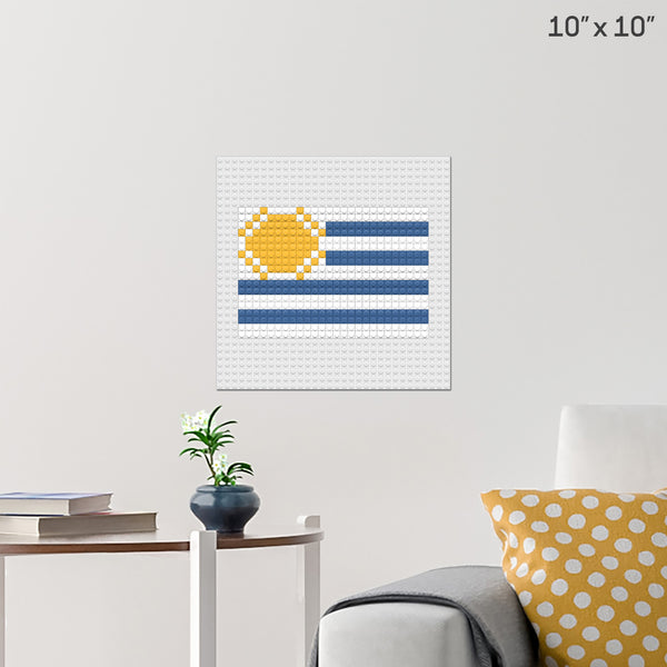 Flag of Uruguay Brick Poster