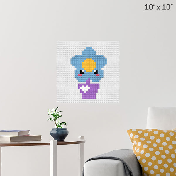 Flower Brick Poster