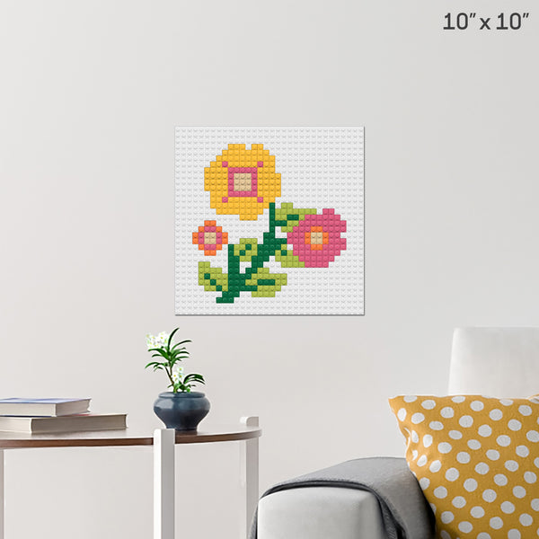 Flower Brick Poster