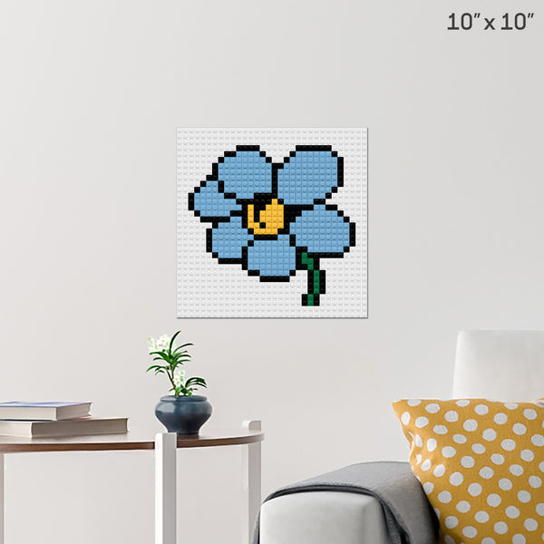 Flower Brick Poster