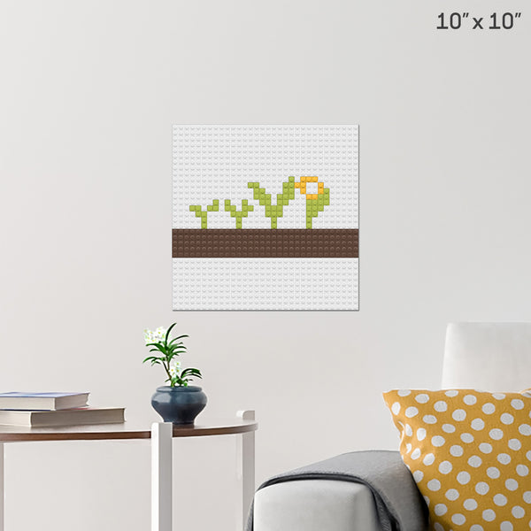 flower Brick Poster