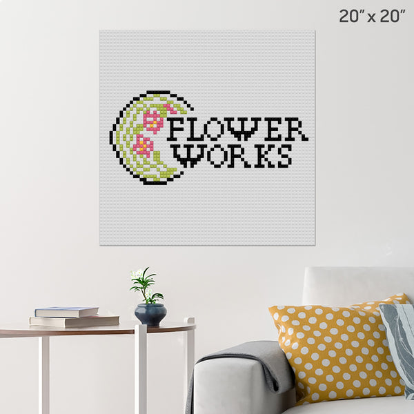 Flower Works Brick Poster
