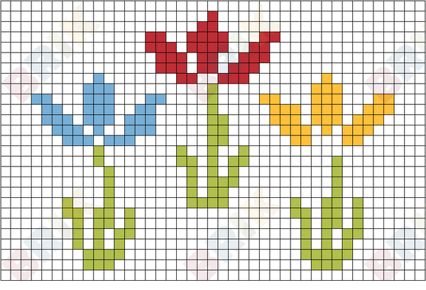 Flowers Pixel Art