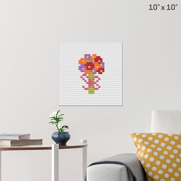 Flowers Brick Poster