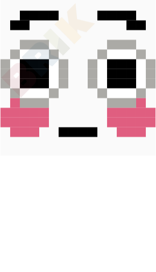 Flushed Face Pixel Art
