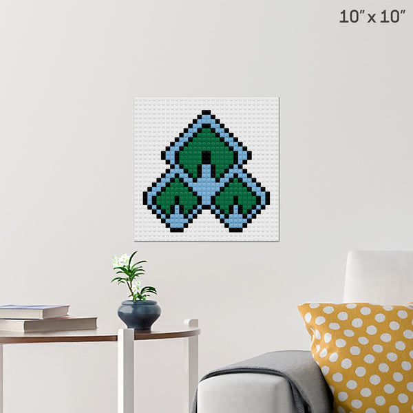Forest Badge Brick Poster