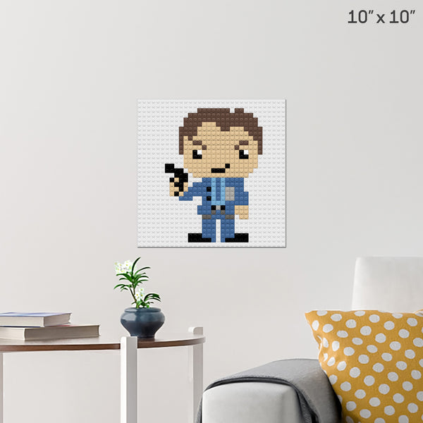 Fox Mulder Brick Poster