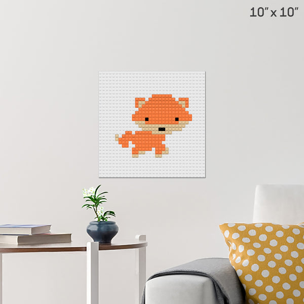 Fox Brick Poster