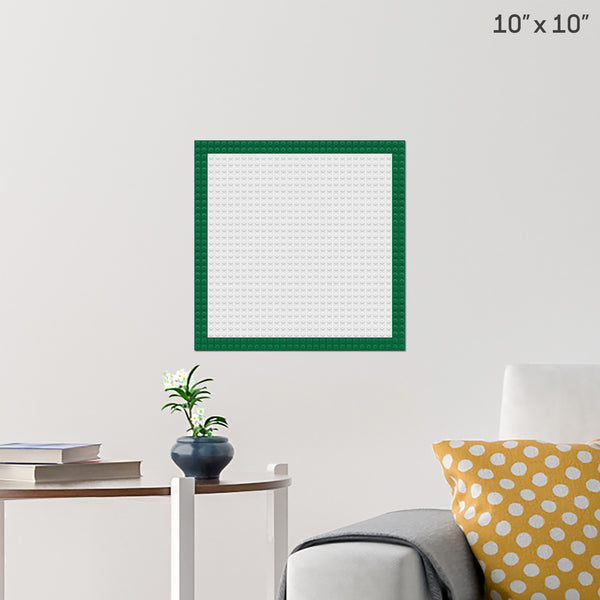 Frame Green Brick Poster