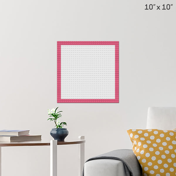 Frame Pink Brick Poster
