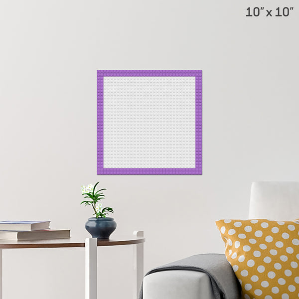 Frame Purple Brick Poster